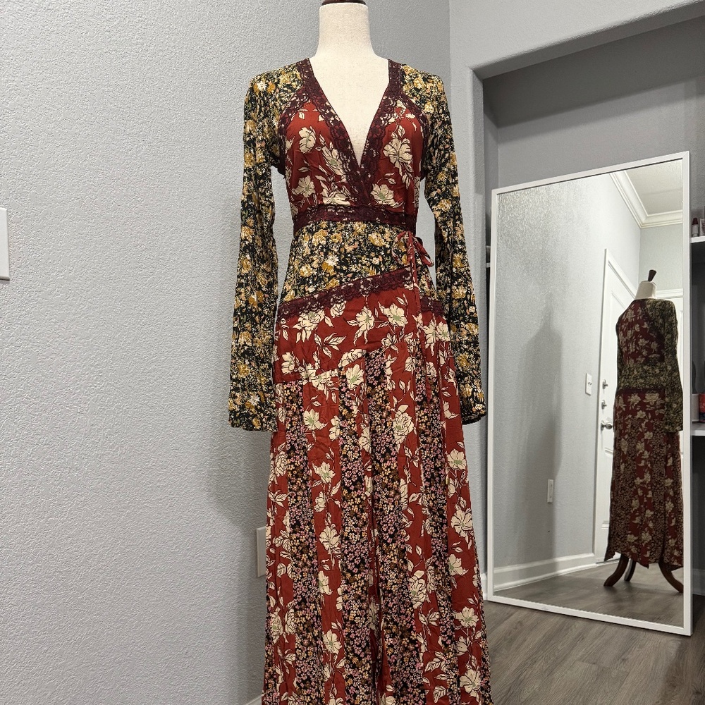 Free People Tilda Wrap Maxi Dress